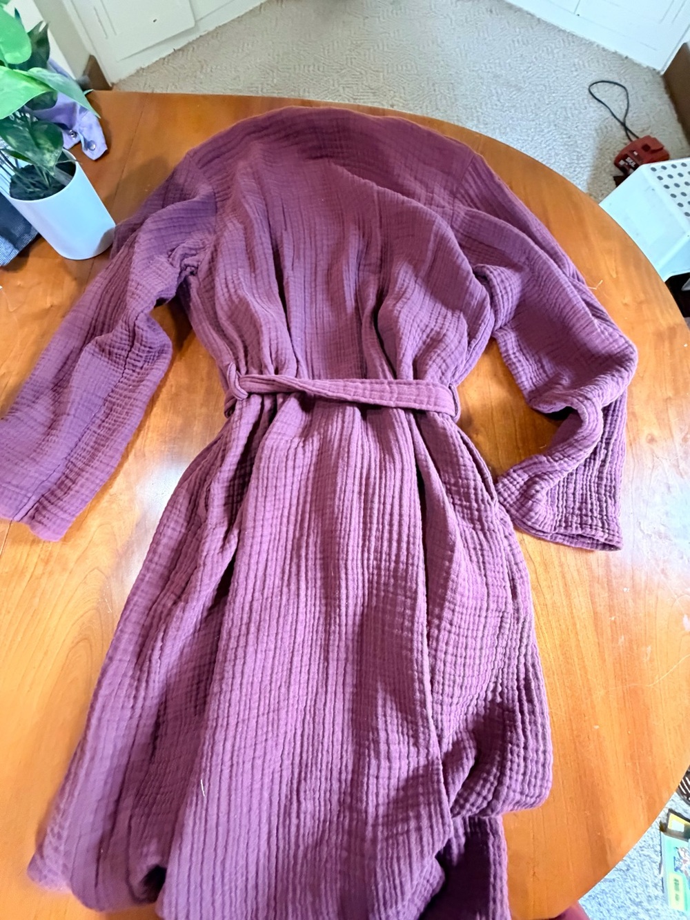Parachute in Mulberry Ribbed Robe - Picture 4 of 4
